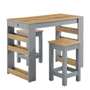 Galley 3-Piece Kitchen Island and Stool Set by Modway HouseOfZazla
