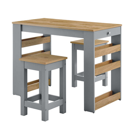 Galley 3-Piece Kitchen Island and Stool Set by Modway HouseOfZazla