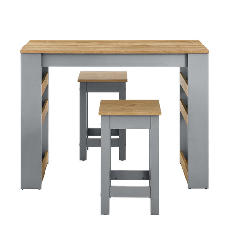 Galley 3-Piece Kitchen Island and Stool Set by Modway HouseOfZazla