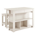 Meadowbrook 3-Piece Kitchen Island and Stool Set HouseOfZazla