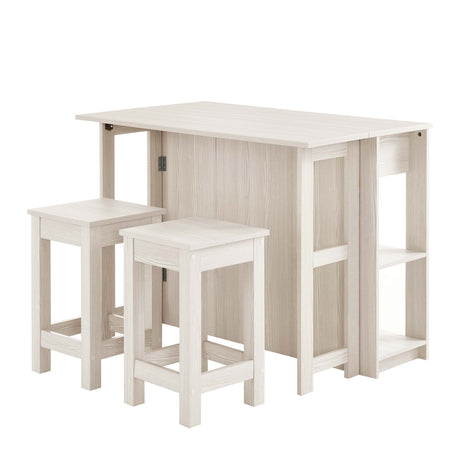 Meadowbrook 3-Piece Kitchen Island and Stool Set HouseOfZazla