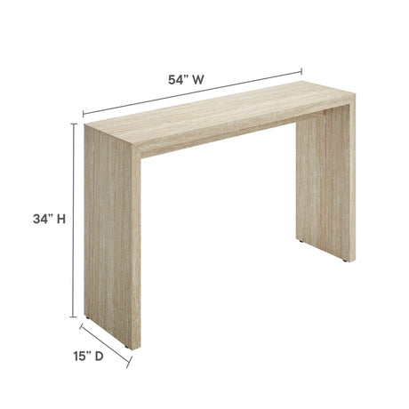 Mirella Faux Travertine Console Table by Modway HouseOfZazla