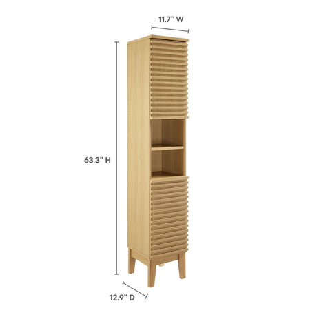 Render Tall Narrow Bathroom Storage Cabinet by Modway HouseOfZazla
