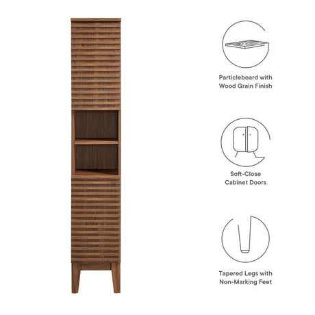 Render Tall Narrow Bathroom Storage Cabinet by Modway HouseOfZazla