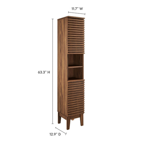 Render Tall Narrow Bathroom Storage Cabinet by Modway HouseOfZazla