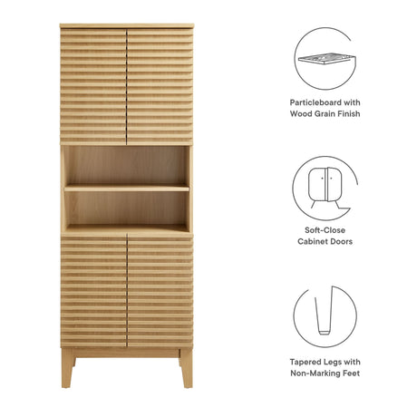 Render Tall Bathroom Storage Cabinet by Modway HouseOfZazla