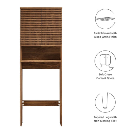 Render Over the Toilet Bathroom Storage Cabinet by Modway HouseOfZazla