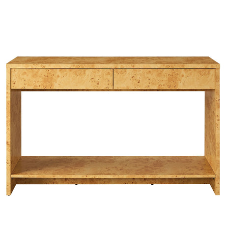 Hudson 2-Drawer Burl Wood Console Table by Modway HouseOfZazla