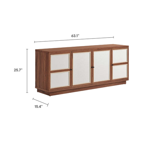 Capri 63" Wood Grain TV Console by Modway HouseOfZazla