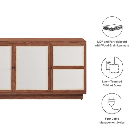Capri 63" Wood Grain TV Console by Modway HouseOfZazla