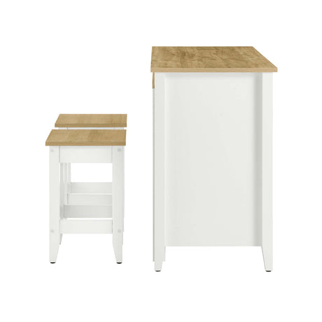 Garland 3-Piece Kitchen Island and Stool Set by Modway HouseOfZazla