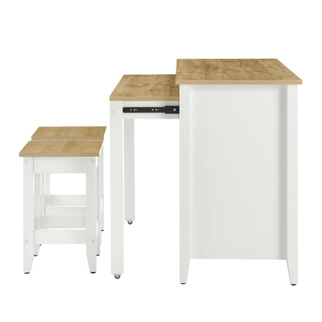 Garland 3-Piece Kitchen Island and Stool Set by Modway HouseOfZazla