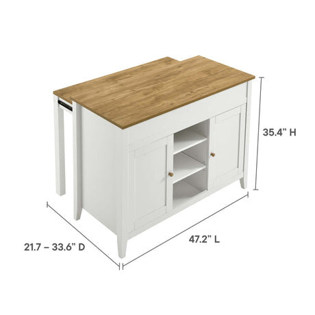 Garland 3-Piece Kitchen Island and Stool Set by Modway HouseOfZazla