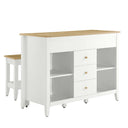 Farmstead 3-Piece Kitchen Island and Stool Set by Modway HouseOfZazla