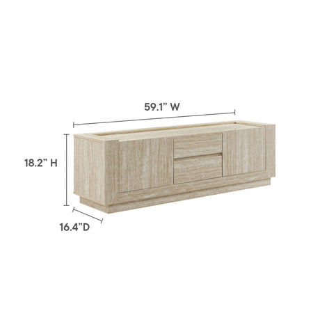 Hollis 59" Travertine TV Stand by Modway HouseOfZazla
