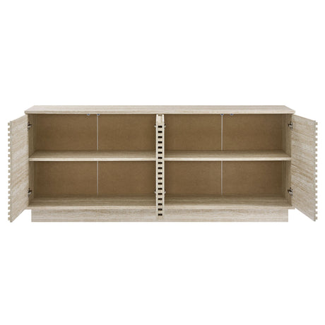 Render 70" Faux Travertine Sideboard Cabinet TV Stand by Modway HouseOfZazla