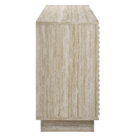 Render 70" Faux Travertine Sideboard Cabinet TV Stand by Modway HouseOfZazla