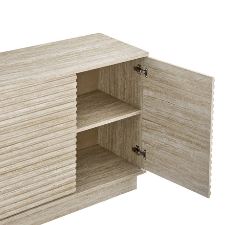 Render 70" Faux Travertine Sideboard Cabinet TV Stand by Modway HouseOfZazla