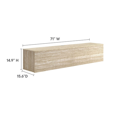 Terra 71" Wall-Mounted TV Stand by Modway HouseOfZazla