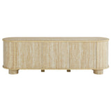 Overture 63” Oval Faux Travertine TV Stand by Modway