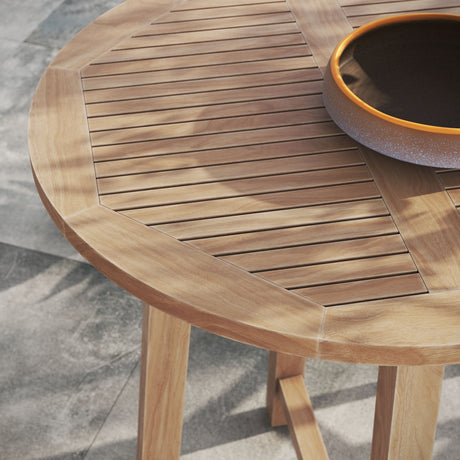 Wellspring 36" Outdoor Patio Teak Wood Bar Table by Modway HouseOfZazla