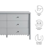 Emmeline Scalloped 6-Drawer Dresser by Modway