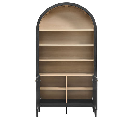 Nolan 74" Tall Wide Arched Storage Display Cabinet Bookshelf by Modway HouseOfZazla