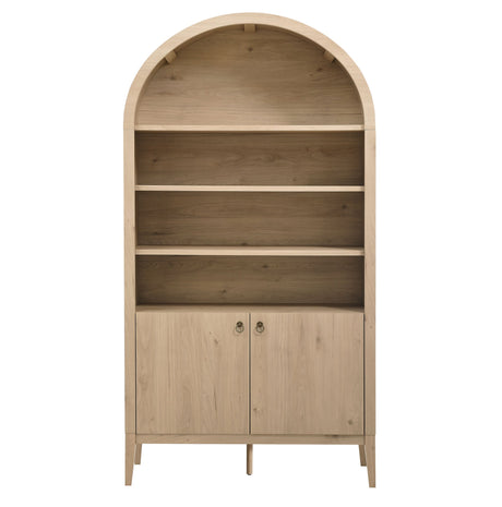 Nolan 74" Tall Wide Arched Storage Display Cabinet Bookshelf by Modway HouseOfZazla