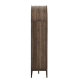 Nolan 74" Tall Wide Arched Storage Display Cabinet Bookshelf by Modway