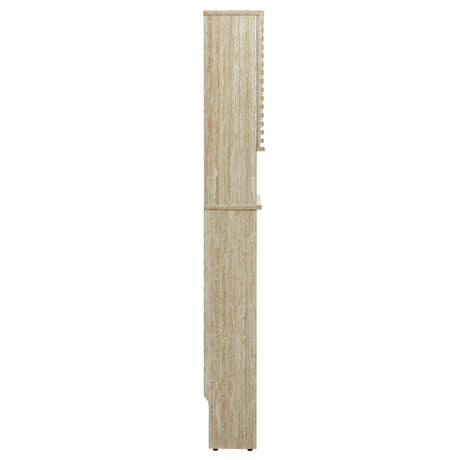 Render Over the Toilet Faux Travertine Bathroom Storage Cabinet by Modway HouseOfZazla