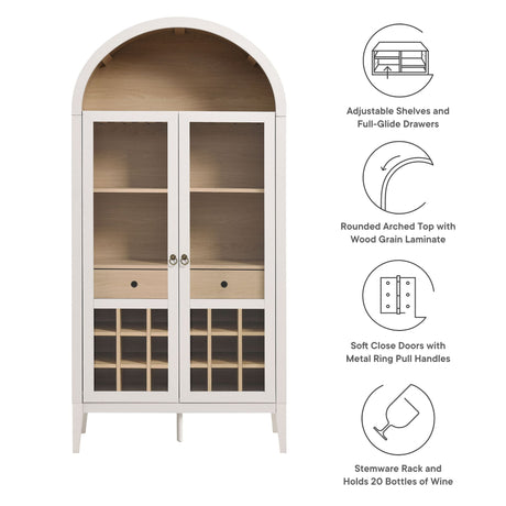 Nolan Arched Bar Cabinet by Modway HouseOfZazla