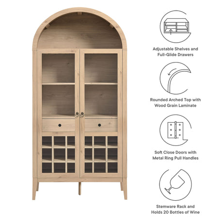 Nolan Arched Bar Cabinet by Modway HouseOfZazla