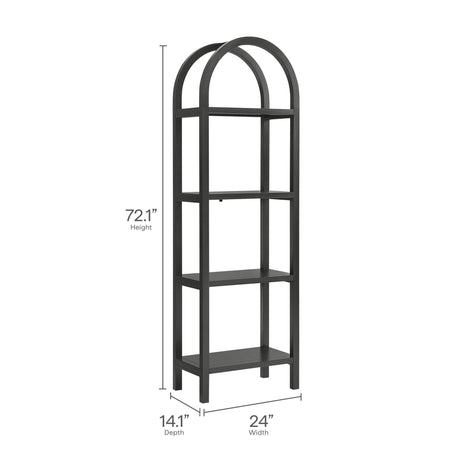 Vexley 72 Inch Tall Narrow Arched Bookshelf by Modway HouseOfZazla