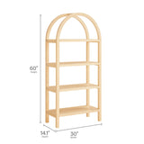 Vexley 60 Inch Arched Bookshelf by Modway