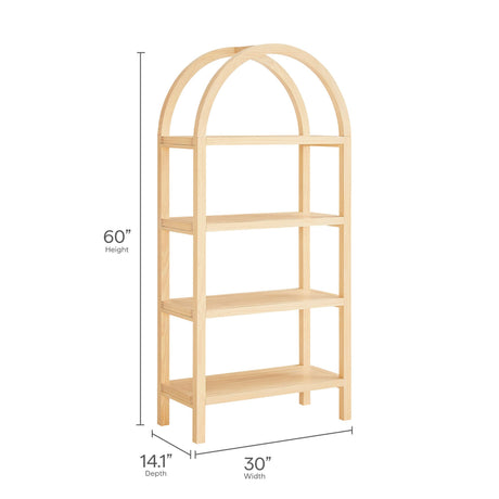 Vexley 60 Inch Arched Bookshelf by Modway HouseOfZazla