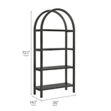 Vexley 72 Inch Large Arched Bookshelf by Modway