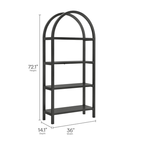 Vexley 72 Inch Large Arched Bookshelf by Modway HouseOfZazla