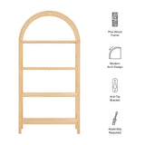 Vexley 72 Inch Large Arched Bookshelf by Modway