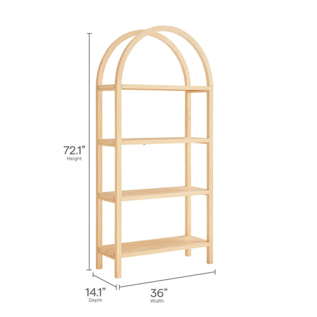 Vexley 72 Inch Large Arched Bookshelf by Modway HouseOfZazla