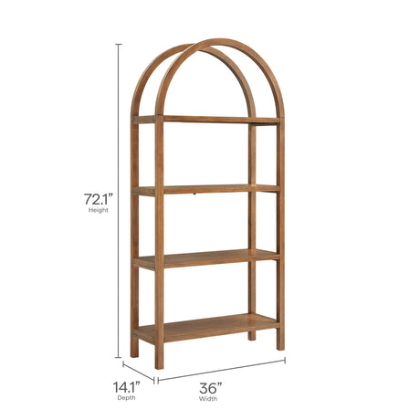 Vexley 72 Inch Large Arched Bookshelf by Modway HouseOfZazla