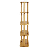 Arcus 4-Tier Oval Wood Bookshelf by Modway