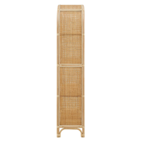 Celeste 67 Inch Tall Arched Natural Rattan Bookshelf by Modway HouseOfZazla