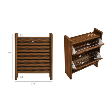 Emric Wave Shoe Cabinet by Modway HouseOfZazla