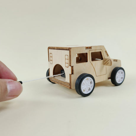 Pull String Car DIY Kit DIY Kit, Educational STEM Toy Kitsville