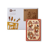 'KINOWA Wooden Art Kit Kiharie The Three Little Pigs Made in Japan KINOWA