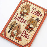 'KINOWA Wooden Art Kit Kiharie The Three Little Pigs Made in Japan KINOWA