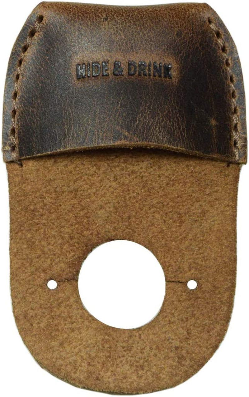 , Leather Thumb Guard, Finger Protector, Carpenter Carving Accessories, Handmade Includes 101 Year Warranty :: Bourbon Brown WoodArtSupply