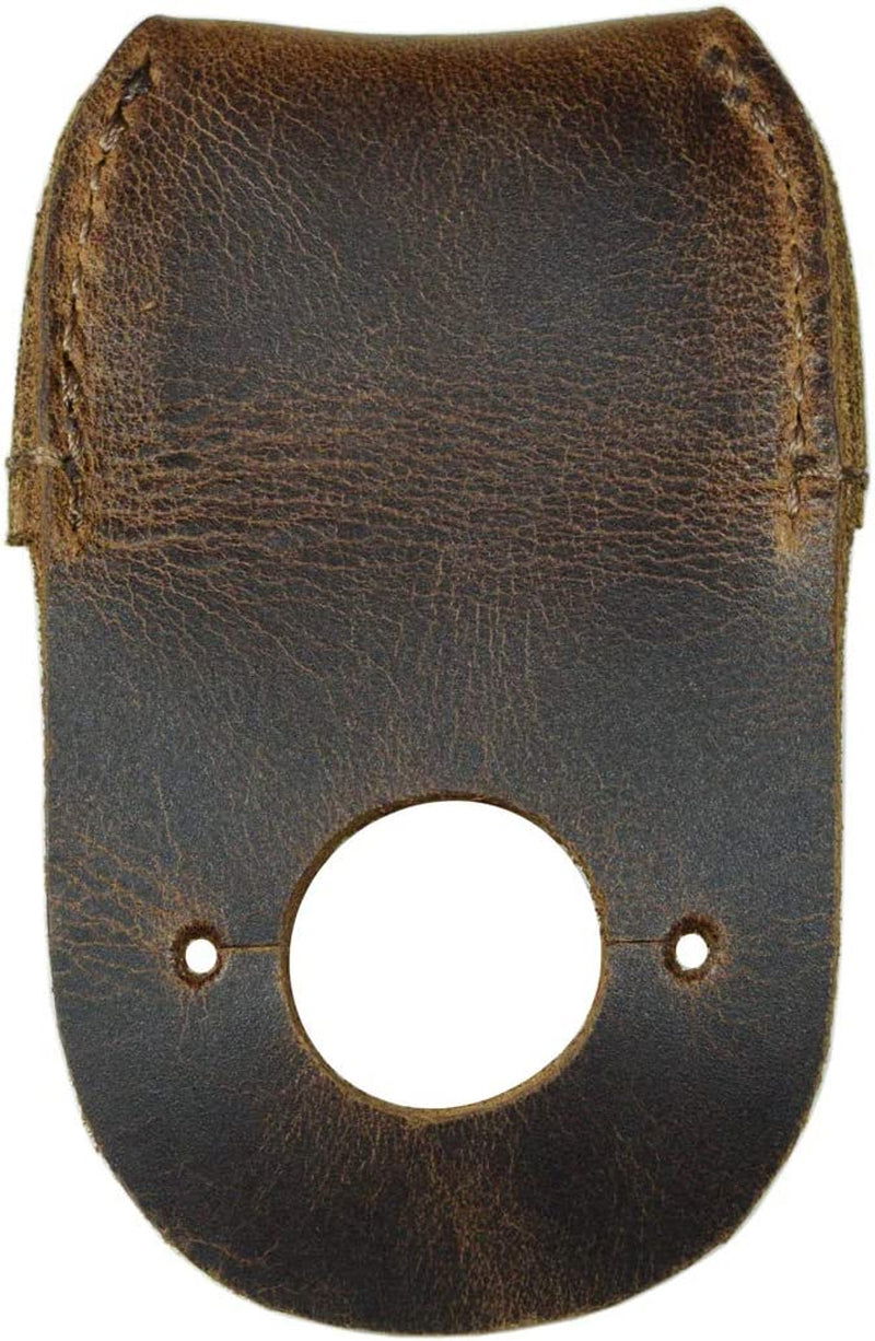 , Leather Thumb Guard, Finger Protector, Carpenter Carving Accessories, Handmade Includes 101 Year Warranty :: Bourbon Brown WoodArtSupply