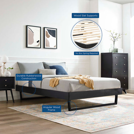 Billie Wood Full Platform Bed Frame by Modway HouseOfZazla