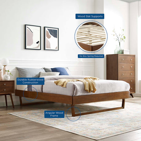 Billie Wood Full Platform Bed Frame by Modway HouseOfZazla